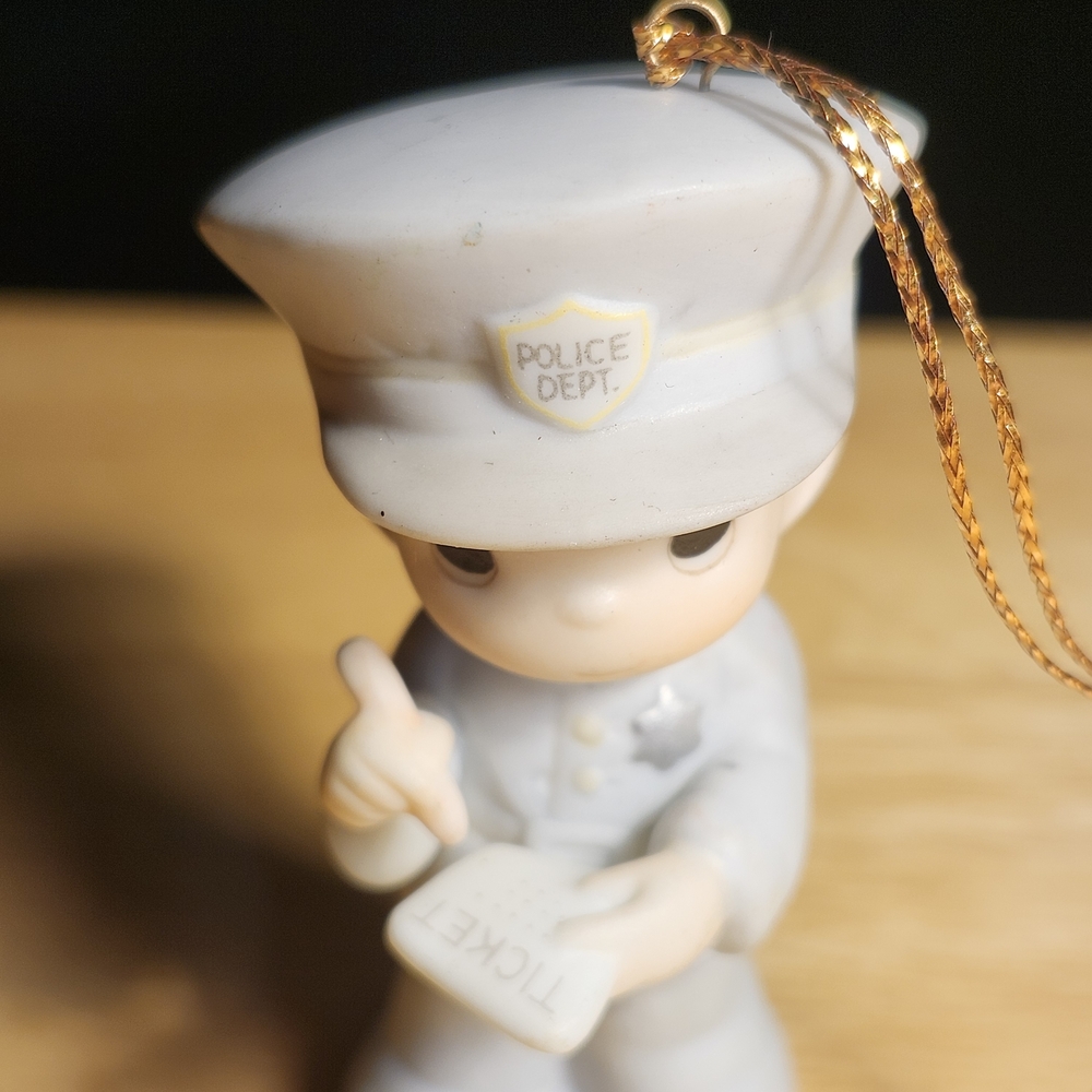 Enesco 1986 Precious Moments Police Officer Collectible Ornament - Picture 3 of 8